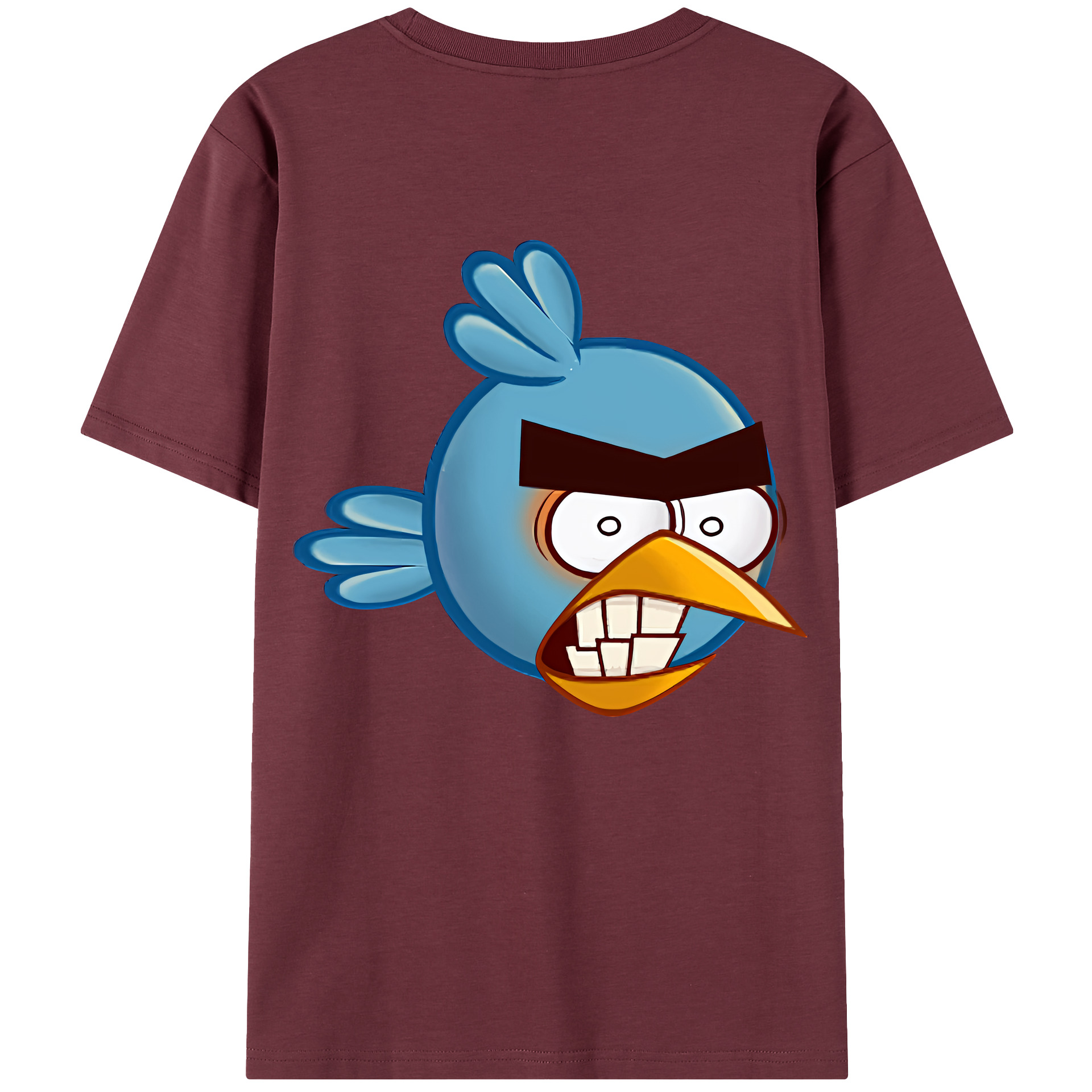 （画像用） Angry Birds アングリーバード 綿100％半袖Tシャツ（背面プリント）